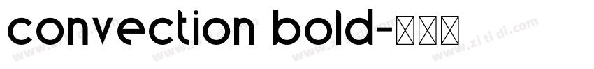 convection bold字体转换